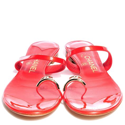 chanel toe ring sandals|chanel kid sandals.